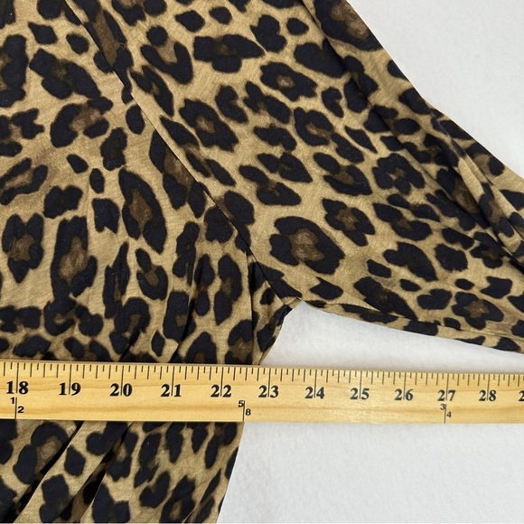 H&M Off The Shoulder Cheetah Print Blouse Large - Picture 4 of 9